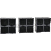 Foto van Whirlpool Filter Koolstoffilter, 3 stuks WVH92KFKIT, WVH92KFKIT1, BVH922BK 