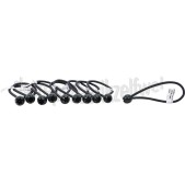 Foto van Deltafix Spanband Spanner met Nylon Bal 18cm x 6mm Zwart Zeildoek, Banners 