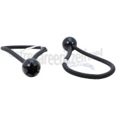 Foto van Deltafix Spanband Spanner met Nylon Bal 18cm x 6mm Zwart Zeildoek, Banners 