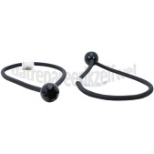 Foto van Deltafix Spanband Spanner met Nylon Bal 25cm x 6mm Zwart Zeildoek, Banners 