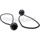 Foto van Benson Spanband Elastiek met Bal Spanband 24cm Zwart Zeildoek, Banners 