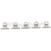Foto van Deltafix Tourniquetsluiting Tourniquetsluiting 22 x 14mm Nikkel, 5 stuks Ovale zeilringen 