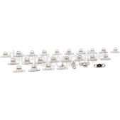 Foto van Deltafix Tourniquetsluiting Tourniquetsluiting 17 x 11mm Nikkel, 25 stuks Ovale zeilringen 
