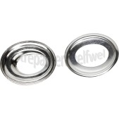Foto van Deltafix Zeilring Zeilring met tegenring ovaal 22 x 14mm Nikkel PVC afdekzeil, tentdoek, schaduwdoek 