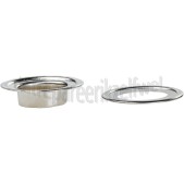 Foto van Deltafix Zeilring Zeilring met tegenring ovaal 22 x 14mm Nikkel PVC afdekzeil, tentdoek, schaduwdoek 