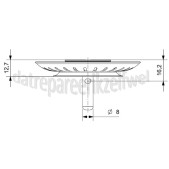 Foto van Reginox Afvoerzeef Comfort RVS grote knop 3,5 Inch afvoer, Comfort 