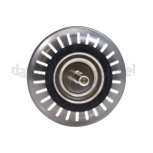 Foto van Reginox Afvoerzeef Comfort Gun Metal Silver grote knop 3,5 Inch afvoer, Comfort Gun Metal Silver 