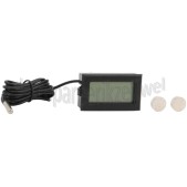 Foto van Thermometer Digitaal, -50 tot +110 graden Zwart Diepvriezers, koelkasten 