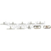 Foto van Deltafix Bodemplaat Bodemplaat 27x11x9 mm. Tourniquetsluitingen en zeilringen 