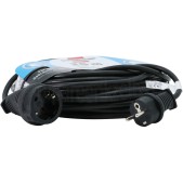 Foto van Brennenstuhl Snoer 3G 1.5mm2 25 Meter Zwart 3680W 16A Verlengsnoer Randaarde 
