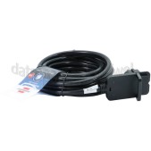 Foto van Brennenstuhl Snoer 3G1.5mm2 5 Meter Zwart 3680W 16A Verlengsnoer Platte stekker Randaarde 