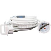 Foto van Brennenstuhl Snoer 3G1.5mm2 5 Meter Wit 3680W 16A Verlengsnoer Platte stekker Randaarde 