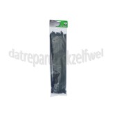 Foto van Bundelbandjes 450x7.8 mm Zwart, 50 Stuks Tie-wrap 
