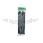 Foto van Bundelbandjes 370x7.8 mm Zwart, 50 Stuks Tie-wrap 