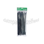 Foto van Bundelbandjes 300x7.6 mm Zwart, Loskoppelbaar, 50 Stuks Tie-wrap 