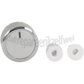 Foto van Knop Universeel, Chroom Inox Incl. adapters 