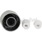 Foto van Knop Universeel, Chroom Inox Incl. adapters 