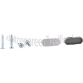 Foto van Handgreep 30,5 cm Grijs gebogen KGE7007,KGE72420/01 
