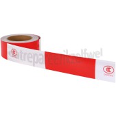 Foto van Benson Tape Reflectie tape, rood wit 50mm x 17 meter 