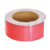 Foto van Benson Tape Reflectie tape, rood wit 50mm x 17 meter 