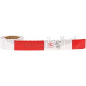 Foto van Benson Tape Reflectie tape, rood wit 50mm x 17 meter 