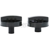 Foto van Dometic Knop 2 stuks, zwart RML8330 
