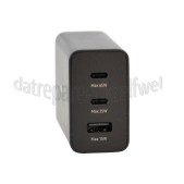 Foto van Samsung USB power adapter Power adapter trio 65W PD Zwart, USB-C x 2 USB-A 