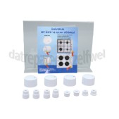 Foto van Knop Universeel, Wit Incl. adapters 