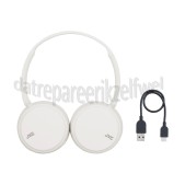 Foto van JVC Hoofdtelefoon Draadloze hoofdtelefoon, wit Bluetooth, Bass Boost functie 