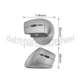 Foto van ACT Muis Ergonomisch, geschikt voor rechtshandigen. USB-C, USB-A Draadloos, Zilver/Zwart, 2400 dpi 