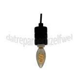 Foto van Calex Ledlamp Kaars LED lamp Flexible Filament Gold E14 2.5W 136lm 2100K Dimbaar 