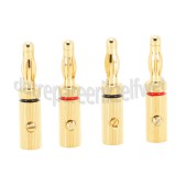Foto van Oehlbach Adapter Performance Banaanstekker, 4 stuks B3 Pin 4mm Gold 