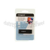 Foto van Integral Cardreader SD & Micro SD Dual Slot USB-C USB 3.0, USB Type-C 