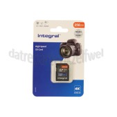 Foto van Integral Memory card High Speed, Class 10, V30 256GB, 4K, UHS-I, Klasse 1-specificatie 