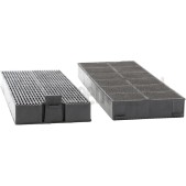 Foto van Pelgrim Filter Koolstoffilter, 2 Stuks IKR2083RVS 