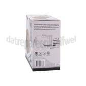 Foto van Calex Lamphouder Tafelarmatuur Vierkant Hout E27, 1,8m snoer 