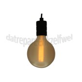 Foto van Calex Ledlamp Silk G125 Goud Spiraal Filament E27 4,0W 140Lm 1800K Dimbaar 