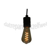 Foto van Calex Ledlamp LED Rustiek ST64 Natural Flex Filament E27 4,0W 100lm 1800K 