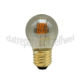 Foto van Calex Ledlamp LED Kogel P45 Titanium Flex Filament Dimbaar E27 4,0W 136lm 1800K 