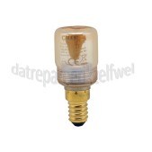 Foto van Calex Ledlamp LED Glassfiber T30x70 Goud SMD Dimbaar E14 2,3W 65lm 1800K 