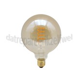 Foto van Calex Ledlamp LED Globe G125 Goud Flex Filament E27 5,5W 470lm 2100K 