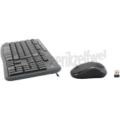 Foto van Logitech Toetsenbord MK270 Keyboard + Muis Zwart, US Layout 