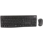 Foto van Logitech Toetsenbord MK295 Silent Keyboard + Muis Zwart, US Layout 