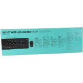 Foto van Logitech Toetsenbord MK295 Silent Keyboard + Muis Zwart, US Layout 