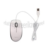 Foto van Logitech Muis M100 Wit 1000 DPI, link- en rechtshandig, bedraad 