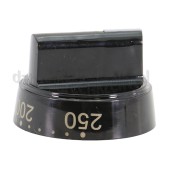 Foto van Inventum Knop Temperatuurknop, zwart VFG6034WGZWA/02, VFI5042ZWA/01 
