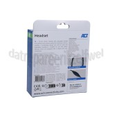 Foto van ACT Hoofdtelefoon Chat headset met verstelbare microfoon Stereo 3.5mm jackplug 