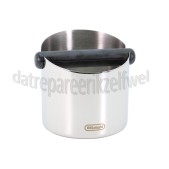 Foto van DeLonghi Klopbakje Gepolijst RVS Gebruikt koffiedik 