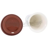 Foto van DeLonghi Thermosbeker Keramische beker met dubbele wand Flowers, 300 ml 