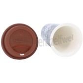 Foto van DeLonghi Thermosbeker Keramische beker met dubbele wand Knitted, 300 ml 